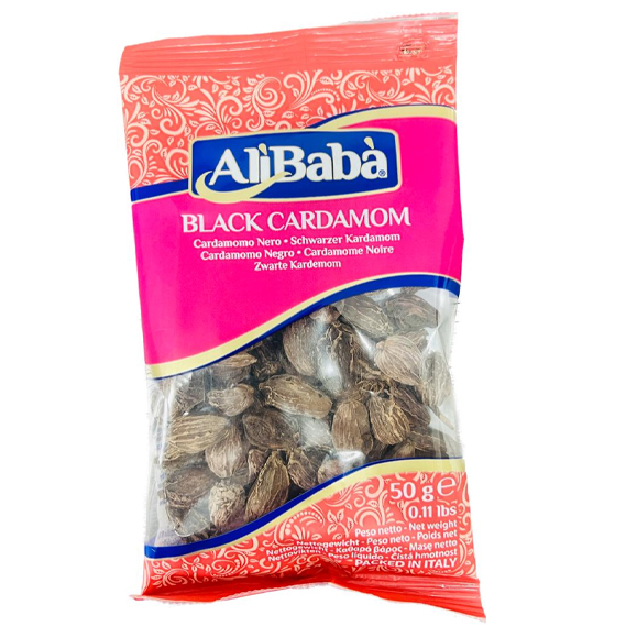 Ali Baba Black Cardamom Pods 50g